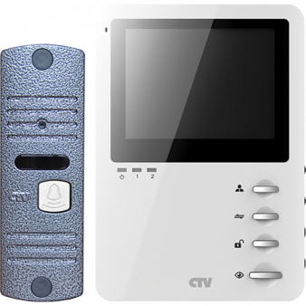 Комплект цветного видеодомофона CTV-DP1700 M (белый)