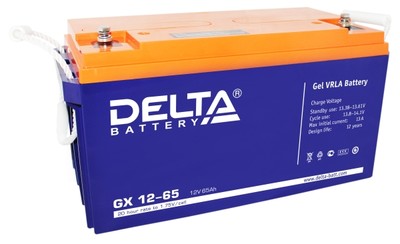 Аккумулятор Delta GX 12-80 (12В, 65А)