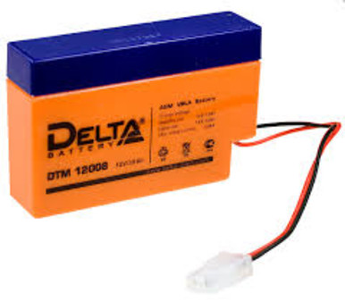 Аккумулятор Delta DTM 12008 (6В, 0,8А)
