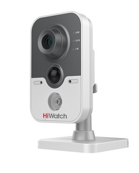 DS-I114W (4 mm) HiWatch Фиксированная IP камера,WI-FI, ИК, 1Mp, POE, Микрофон