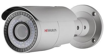 Уличная цилиндрическая HD-TVI видеокамера наблюдения HiWatch DS-T226 (2.8-12мм), ИК, 2mp