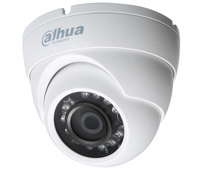 Купольная антивандальная HD-CVI видеокамера Dahua DH-HAC-HDW1100MP-0360B-S2 (3.6мм) , Ик, 1мп