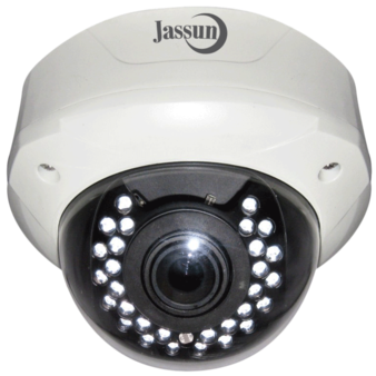 Уличная купольная антивандальная AHD видеокамера Jassun JSH-DPV200IR (2.8-12мм), ИК, 2Mp
