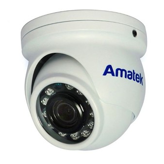 AC-HDV201S (3,6) Amatek Антивандальная купольная мультиформатная MHD (AHD/ TVI/ CVI/ CVBS) видеокамера, объектив 3.6, 2Mp, Ик