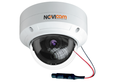 NOVIcam N52VP NOVIcam Антивандальная купольная IP видеокамера (3.6 мм) , ИК, 5Mp, POE