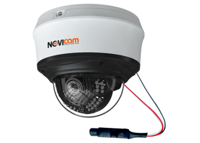 N58VP NOVIcam Антивандальная купольная IP видеокамера (2.8-12мм  мм) , ИК, 5Mp, poe,Тревожный вход и выход, Слот Micro SD