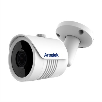 AC-IS804 (4) Amatek Уличная цилиндрическая IP камера, обьектив 4 mm, ИК, POE, 8mp