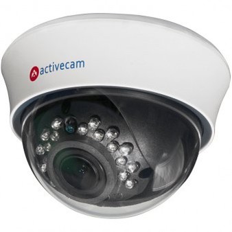 AC-D3103IR2 (2.8-12мм) ActiveCam Купольная внутренняя IP видеокамера, ИК, PoE, 1Мп