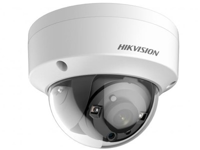 DS-2CE56F7T-VPIT (2.8 mm) Hikvision Антивандальная купольная HD-TVI видеокамера, объектив 2.8, 3Mp, Ик