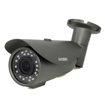 AC-HS506VSS (2,8-12) Amatek Уличная цилиндрическая мультиформатная MHD (AHD/ TVI/ CVI/ CVBS) видеокамера, объектив 2.8-12мм, 5Мп, Ик