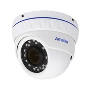 AC-IDV503ZA (2,7-13,5) Amatek Купольная антивандальная IP видеокамера, объектив 2.7-13.5мм, 5Мп, Ик, POE, 1 аудиовход, выход для питания микрофона