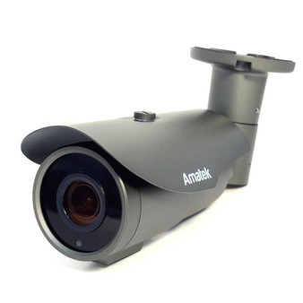 AC-IS506ZA v2 (мото, 2,7-13,5) Amatek Уличная цилиндрическая IP камера, объектив 2.7-13.5 mm, ИК, POE, 5Мп, 1 аудиовход, выход для питания микрофона