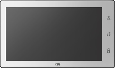 CTV-M3101 белый Видеодомофон 10", сенсорным управлением,  функцией видеопамяти и встроенным источником питания