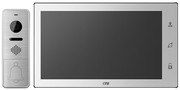 CTV-DP4102AHD белый Комплект домофона 10" формата AHD с Touch Screen, встроенным регистратором, P2P