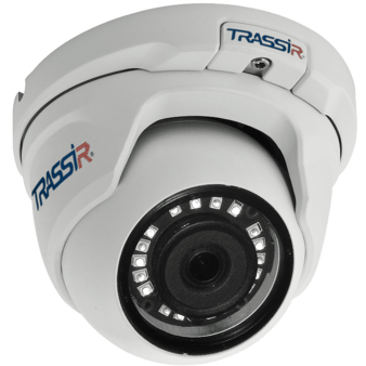 TR-D8111IR2 (2.8mm) TRASSIR Купольная уличная IP-камера, Ик, 1.3Мп, Poe, встроенный микрофон, слот USB