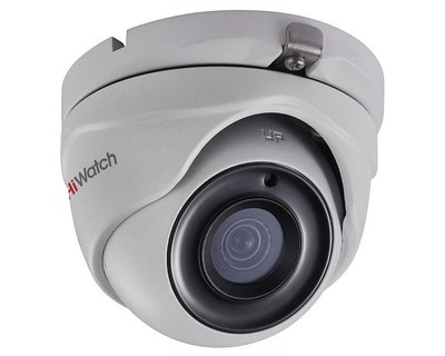 DS-T503 (B) (6 mm) HiWatch Уличная купольная HD-TVI видеокамера наблюдения, объектив 6мм, ИК, 5Мп
