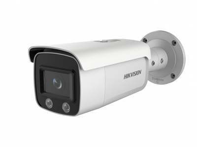 DS-2CD2T47G1-L (4mm) Hikvision Уличная цилиндрическая IP-видеокамера, объектив 4мм, ИК, 4Мп, POE, microSD до 128Гб