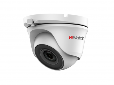 DS-T123 (3.6 mm) HiWatch Уличная купольная HD-TVI видеокамера наблюдения, объектив 3.6мм, ИК, 1Мп