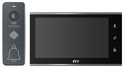 CTV-DP4707IP черный Комплект  IP видеодомофона