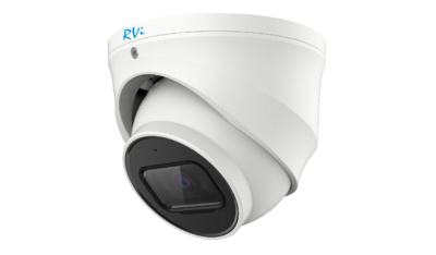 RVi-1NCE4246 (2.8) white Купольная антивандальная IP видеокамера, объектив 2.8мм, 4Мп, Ик, POE, Встроенный микрофон, MicroSD