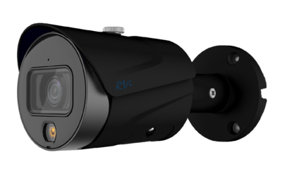 RVi-1NCTL4246 (2.8) black Уличная цилиндрическая IP видеокамера, объектив 2.8мм, 4Мп, Ик, Poe, Встроенный микрофон, MicroSD
