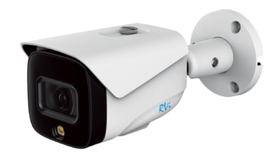 RVi-1NCTL4338 (2.8) white Уличная цилиндрическая IP видеокамера, объектив 2.8мм, 4Мп, Ик, Poe, Встроенный микрофон, MicroSD