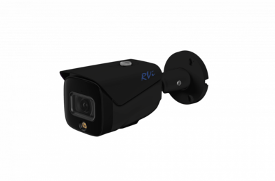 RVi-1NCTL4338 (2.8) black Уличная цилиндрическая IP видеокамера, объектив 2.8мм, 4Мп, Ик, Poe, Встроенный микрофон, MicroSD