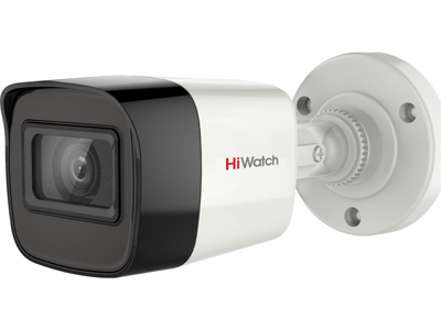 DS-T200A (6 mm) HiWatch Уличная цилиндрическая мультиформатная MHD (AHD/ TVI/ CVI/ CVBS) видеокамера, объектив 6мм, 2Мп, Ик, Встроенный микрофон
