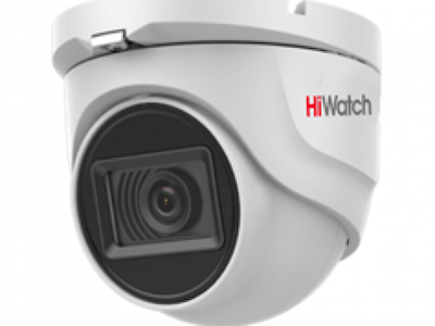 DS-T203A (3.6 mm) HiWatch Уличная купольная мультиформатная MHD (AHD/ TVI/ CVI/ CVBS) видеокамера, объектив 3.6мм, ИК, 2Мп, Встроенный микрофон