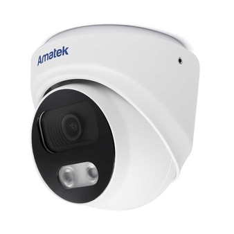 AC-IDV212A (2,8) Amatek Уличная купольная IP видеокамера, объектив 2.8мм, 3/2Мп, Ик, microSD