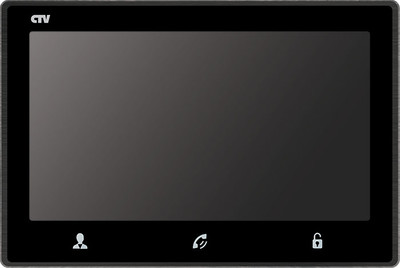 CTV-M2703 черный Монитор  видеодомофона с 7" дисплеем, сенсорным управлением, детектором движения и функцией видеопамяти