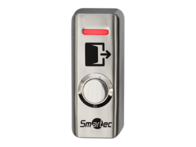 ST-EX141L SmarTec кнопка металлическая, накладная, 2-х цветный СИД индикатор, НР контакты