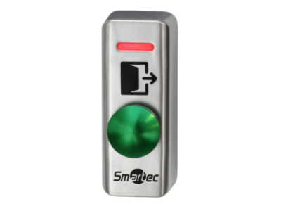 ST-EX241L SmarTec кнопка металлическая, накладная, 2-х цветный СИД индикатор, НР контакты