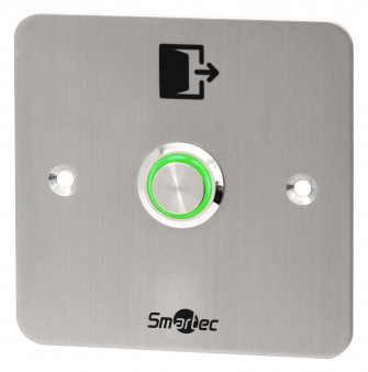 ST-EX144L SmarTec кнопка металлическая, врезная, СИД индикатор, НР контакты
