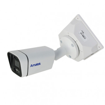 AC-HS502AX (2,8) с микрофоном (AoC) Amatek Уличная цилиндрическая мультиформатная MHD (AHD/ TVI/ CVI/ CVBS) видеокамера, объектив 2.8мм, 2Мп, Ик