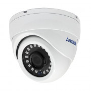 AC-IDV802AX (2,8) Amatek Уличная антивандальная купольная IP камера, объектив 2.8 мм, ИК, POE, 8Мп