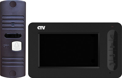 Комплект цветного видеодомофона CTV-DP400 B (черный)
