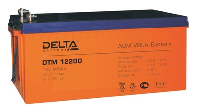 Аккумулятор Delta DTM 12200 (12В, 200А)