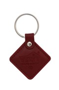 Кожаный брелок с тиснением логотипа VIZIT-RF3.2 красный