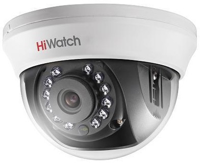 DS-T101 (6 mm) HiWatch Купольная внутренняя HD-TVI видеокамера наблюдения, ИК, 1mp