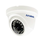 AC-HD202S (3.6) Amatek Купольная внутренняя MHD (AHD/CVI/CVBS/TVI) видеокамера, объектив 3.6 мм, Ик, 2Мп