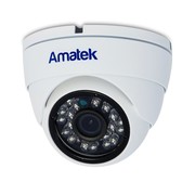 AC-HDV202S (2,8) Amatek Антивандальная купольная мультиформатная MHD (AHD/ TVI/ CVI/ CVBS) видеокамера, объектив 2.8, 2Mp, Ик