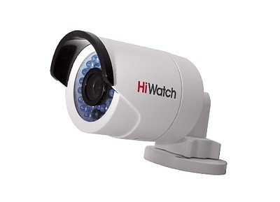 DS-I120 (4 mm) HiWatch Уличная цилиндрическая IP камера, ИК, POE, 1.3mp, POE