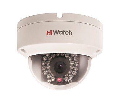 DS-I122 (4 mm) HiWatch Антивандальная купольная IP камера (4 mm), ИК, POE, 1.3mp, POE