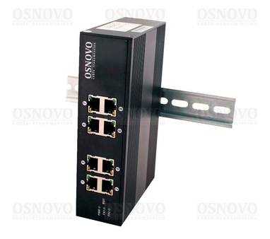 Промышленный коммутатор Gigabit Ethernet OSNOVO SW-70800/I, на 8 портов