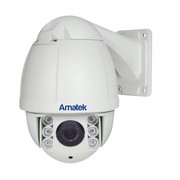 Уличная высокоскоростная поворотная Amatek AHD видеокамера AC‐A135PTZ10H 1 Mp, ИК подсветка - 50 м