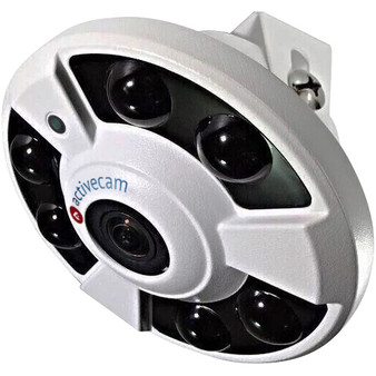 Уличная IP-камера панорманого обзора ActiveCam AC-D9141IR2 (1.4мм), ИК, 4Мп, Poe ,Встроенный микрофон