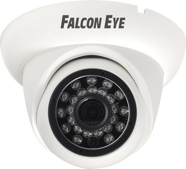 Купольная цветная гибридная AHD видеокамера (AHD, CVI, TVI, CVBS) видеокамера Falcon Eye FE-ID1080MHD/20M (3.6 мм), 2MP, Ик