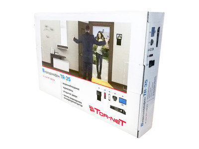 Комплект цветного видеодомофона TOR-NET TR-35 WB/412Bl