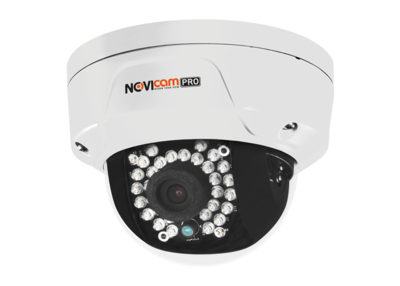 NOVICAM PRO IP NC22VP Купольная антивандальная IP видеокамера, обьектив 2.8мм, 2Mp, Ик, PoE